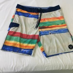 Molokai Surf Co Unlined Board Shorts Beach Pool‎ Vacation Swim Mens 38
